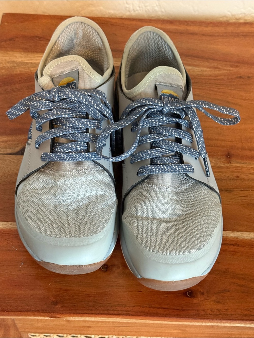 Lems womens Gray Mesa Lunar Minimalist Trail Running Shoes 9.5
